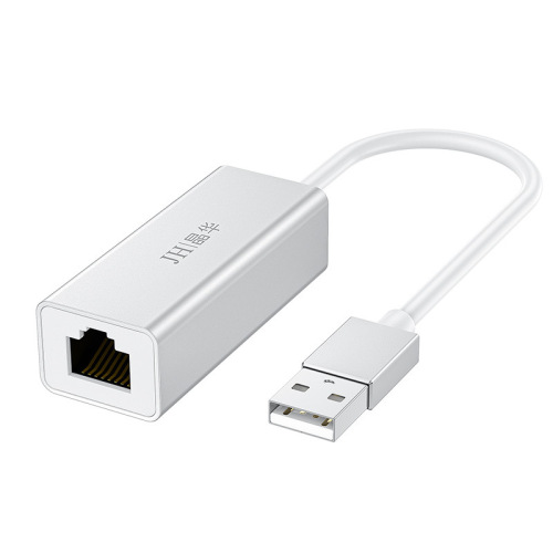 Jinghua's new aluminum alloy laptop USB2.0ToRJ45 100M driver-free single Ethernet card converter