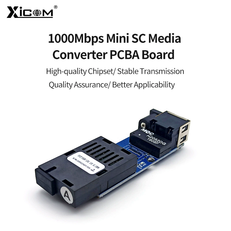 Материнская плата с гигабитным мини-приёмопередатчиком PCBA и модулем 3KM SC mini PCBA Board, 1 пара
