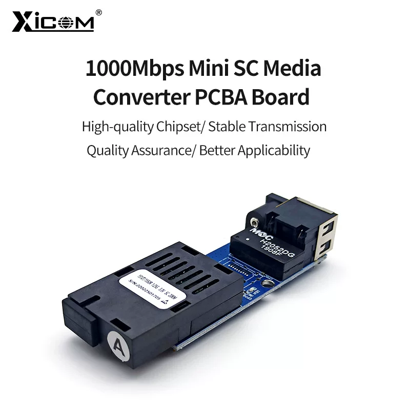 Материнская плата с гигабитным мини-приёмопередатчиком PCBA и модулем 3KM SC mini PCBA Board, 1 пара