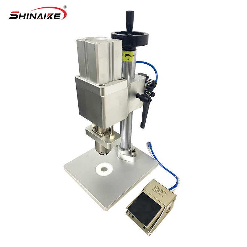 现货供应半自动桌面式小型西林瓶铝盖包装机20mm铝盖封口机压盖