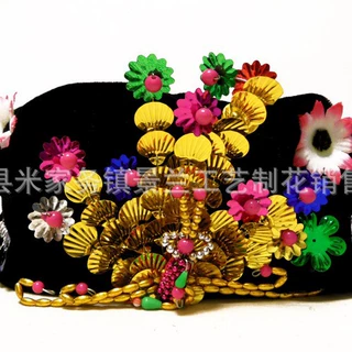 批发女士珍珠凤凰帽  4￥ 景兰工艺批发各种殡葬用品量大从优