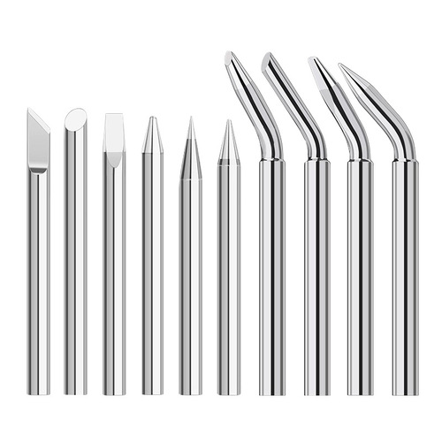 Factory direct sales external heating soldering tip 30W40W60W80W100W150W oblique curved flat tip soldering iron tip