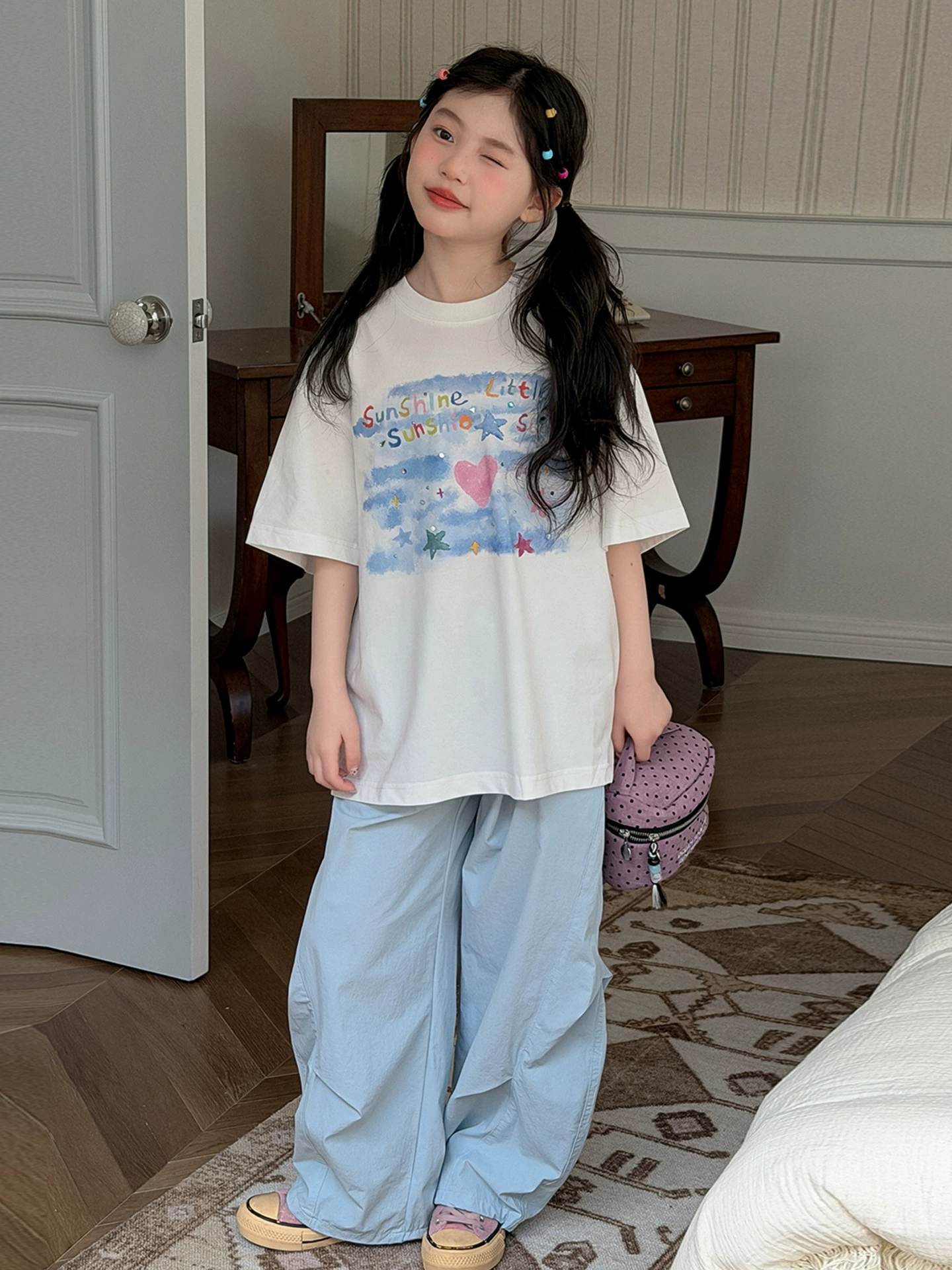 Летний комплект, футболка быстросохнущая, для подростков