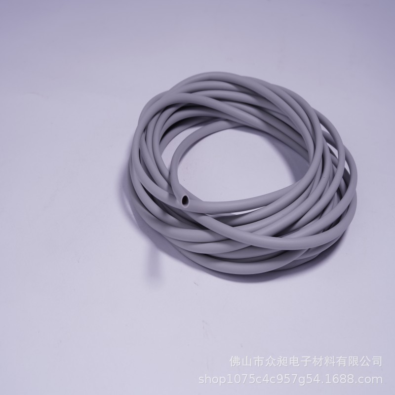 硅胶热缩管医疗器械高温保护环保硅胶材质热缩管灰色红色黄色