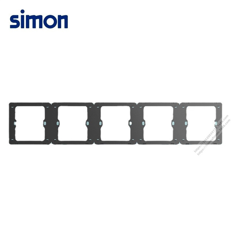 Simon/西蒙 C20 五位联体边框（荧光灰）251650-61