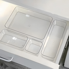 跨境化妆品收纳盒抽屉内置收纳盒收纳盒套装办公室杂物收纳桌面盒