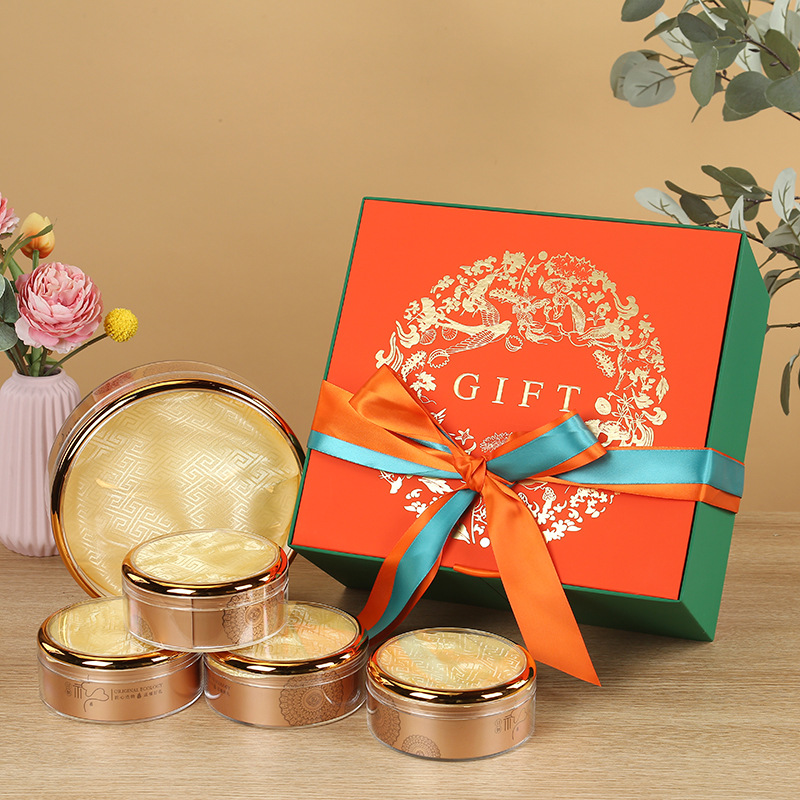 高定五拼礼盒套装定制红参石斛羊肚菌高档滋补礼盒过节送礼伴手礼