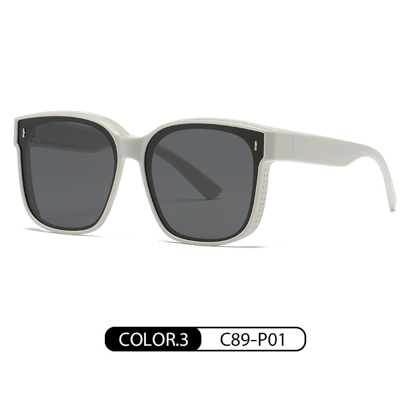 Tiktok mismo estilo gafas polarizadas TR90 conducción especial transpirable agujero miopía gafas hombres y mujeres mismo estilo gafas de sol polarizadas