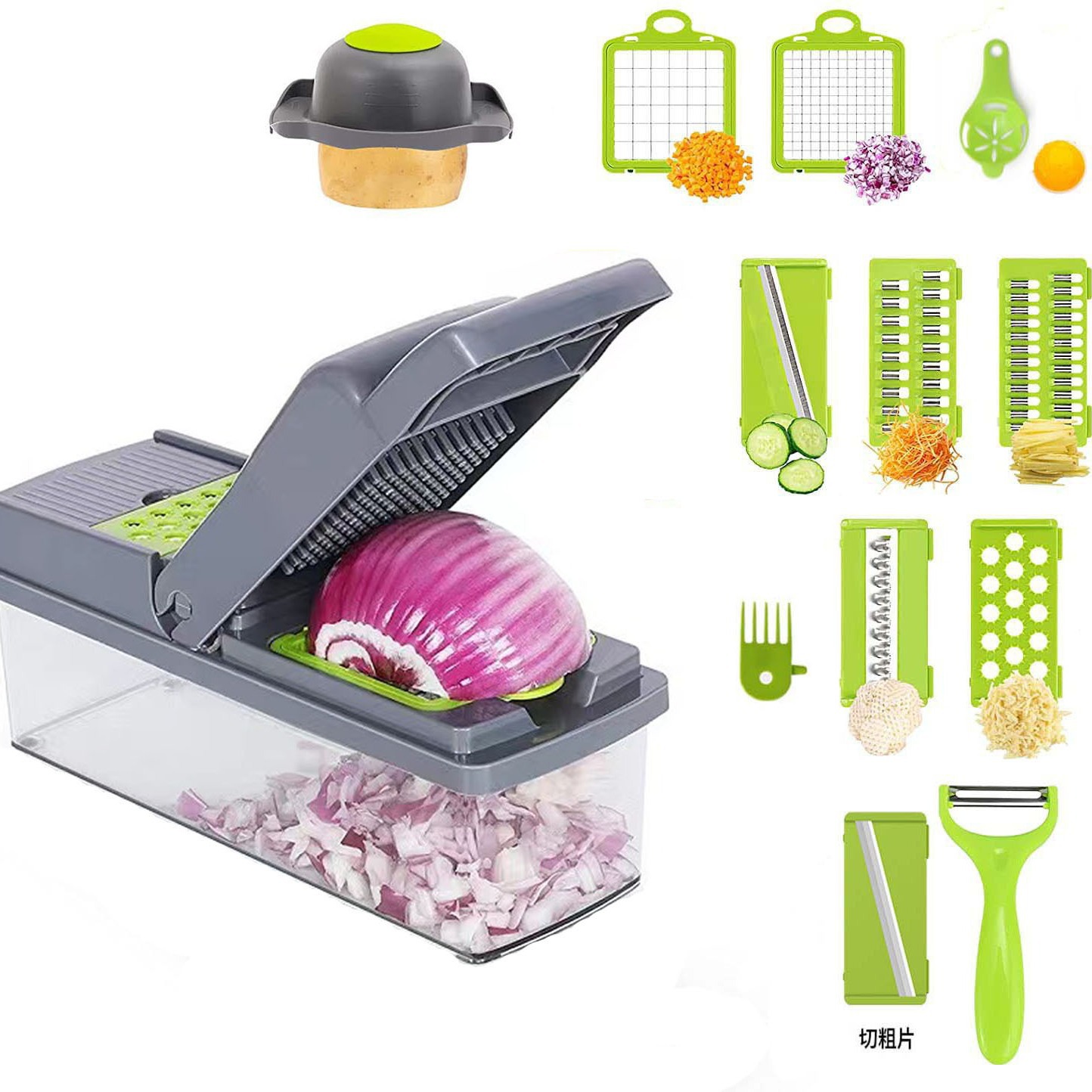 Kitchen Cutting Cutting Ducker Tudou Shrish Shitfish Witcher Creative Multiple Kitchen Slot