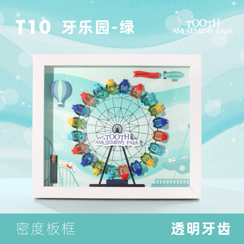 T10 plástico marco de fotos pezón caja niños y niñas pezón pelo fetal colección conmemorativa caja de almacenamiento bebé recuerdo