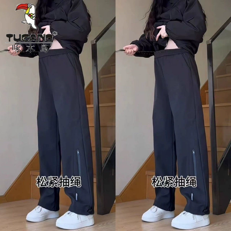 Пр waterproof autumn travel trousers for men and women, American style, plus size, oversize, classic length