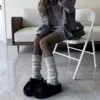 1 pair of gray straight socks
