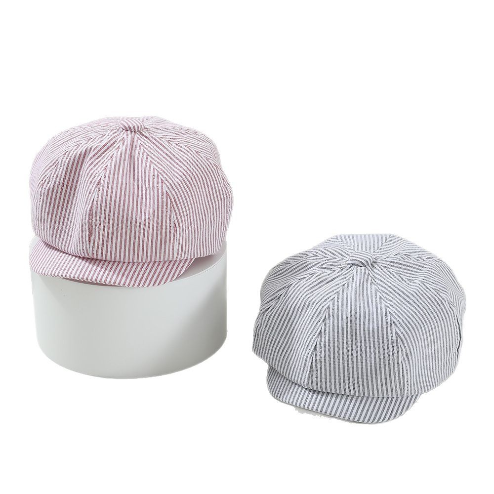 Primavera y otoño niños rayos hacia adelante sombrero niñas bebés con boina pintores de periódicos sombrero de boca de pato