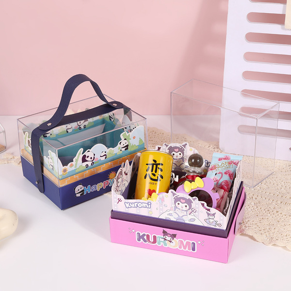Acrylic transparent cartoon children's gift box