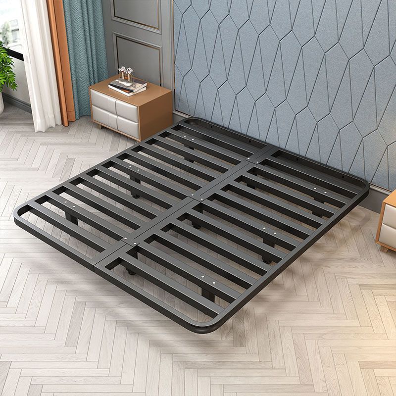 Trendy Minimalist Modern Floating Bed Mimi Italian Light Luxury Headboard-Less Bed Frame Double Iron Bed Apartment Iron Bed Frame Factory