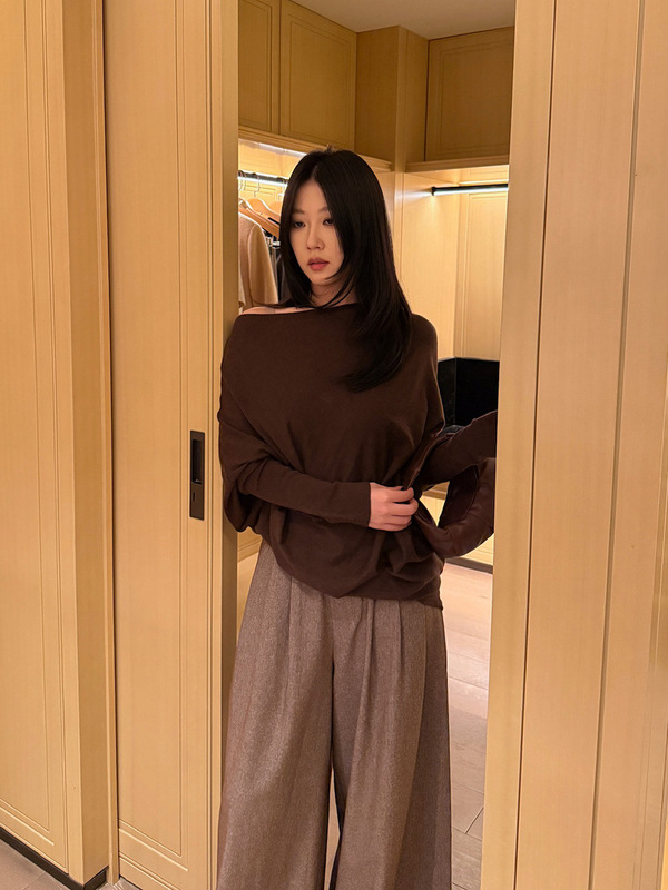FOX ROOM 气质蝙蝠袖针织衫2025秋季新款宽松通勤羊毛上衣女Y110|undefined