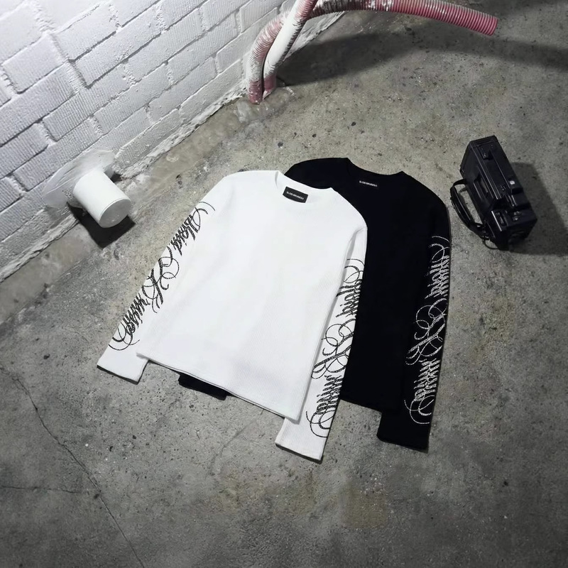 Y2K Round Neck Simple Letter Print Sun Protection Long-Sleeved T-Shirt Autum Loose Casual Bottoming Shirt Top Couple