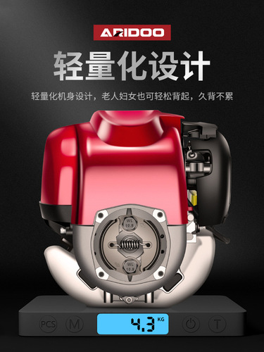 German lawn mower backpack gasoline engine four-stroke brush cutter high-power weeder household lawn mower wholesale