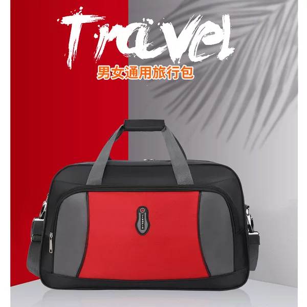 New Large Capacity Fitness Bag Handbag Oxford Cloth Water-repellent Outdoor Portable Travel Bag Printed Logo Yoga Bag