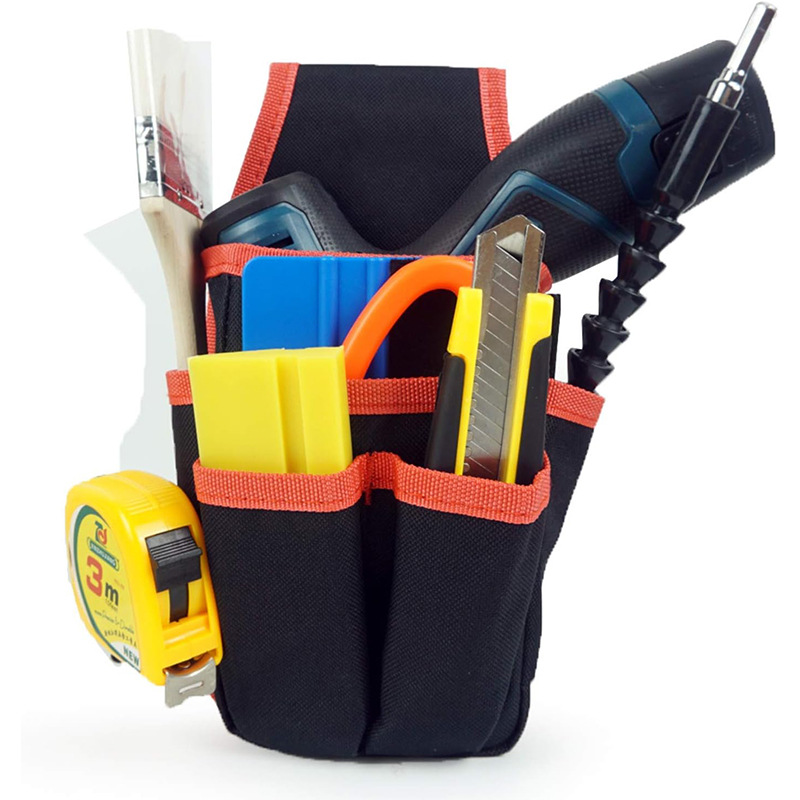 BSCI厂家便捷耐磨腰带式维修工具包小号电工工具收纳包五金配件包