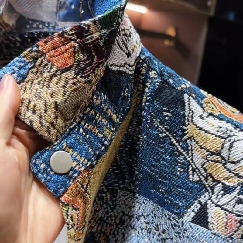 American-Style Trendy Retro Van Gogh Oil Painting Shirt Men's Long-Sleeve Fashion Brand Art Student Shirt Casual Jacket American-Style Trendy Retro Van Gogh Oil Painting Shirt Men's Long-Sleeve Fashion Brand Art Student Shirt Casual Jacket