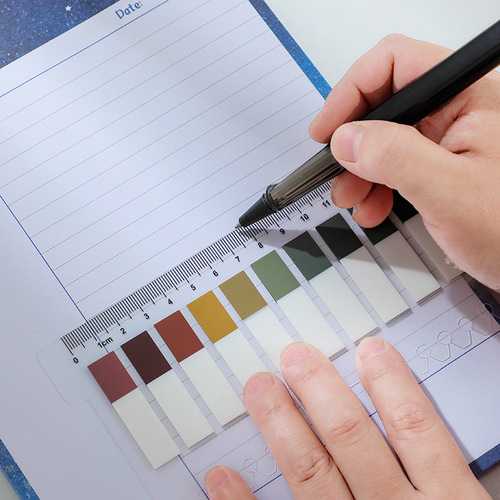 pet sticky note index sticker Morandi color loose-leaf small fresh classification note pad label note sticker wholesale