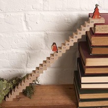 Advent Countdown有趣的圣诞老人楼梯倒计时日历24天圣诞倒计时