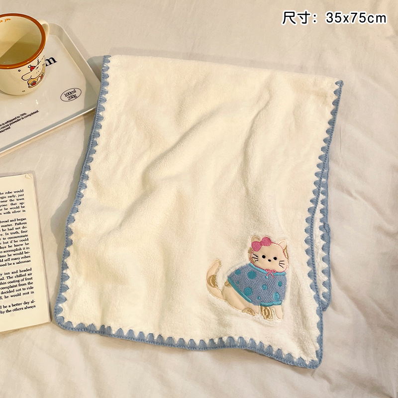 귀여운 고양이 수건
