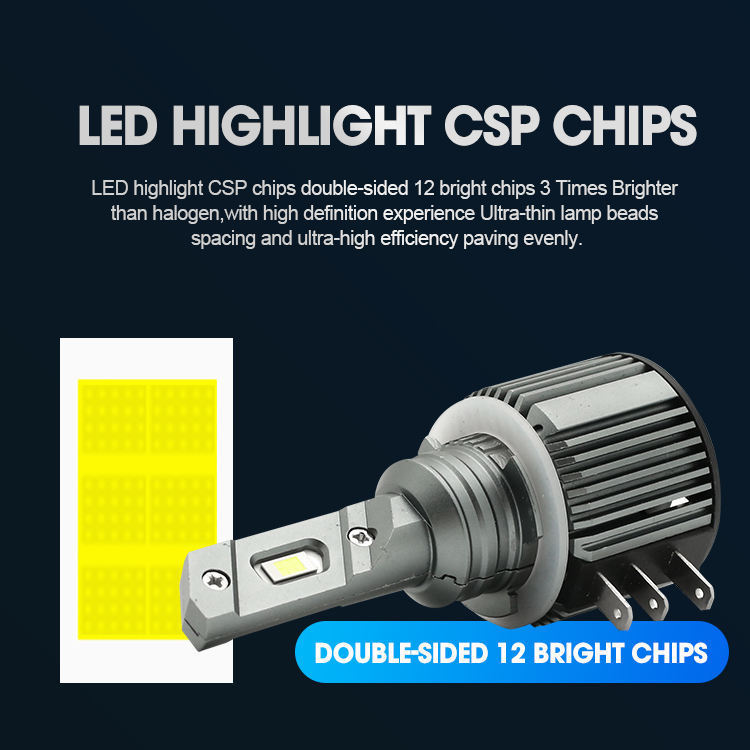 H15 car led headlight decoding super white Touareg Borui A3 golf 7 Pa Sutter modified car bulb