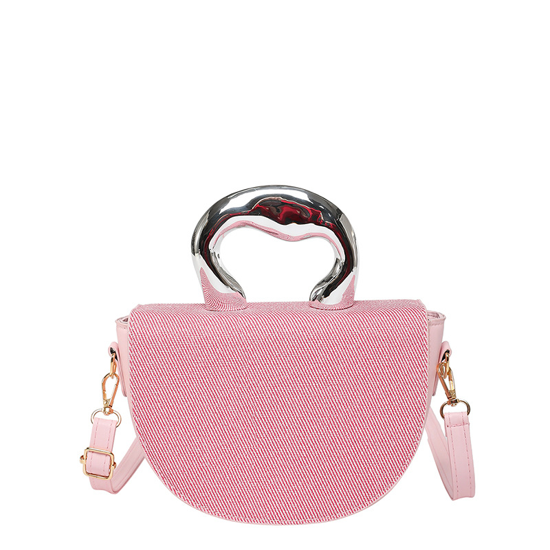 Bolso de diseño de nicho 2025 primavera nuevo bolso de mujer bolso de hombro de moda personalizado bolso de mensajero de costura de color de contraste marea