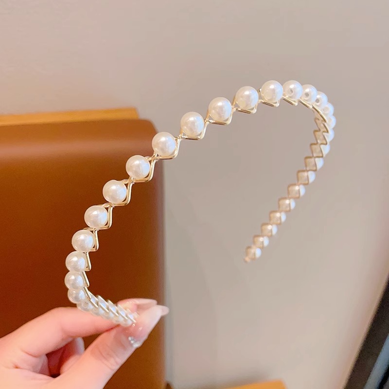 Super Hada niña princesa tocado horquilla de alto sentido de los niños perla diadema niña Mori Hada belleza no apretado pelo paquete