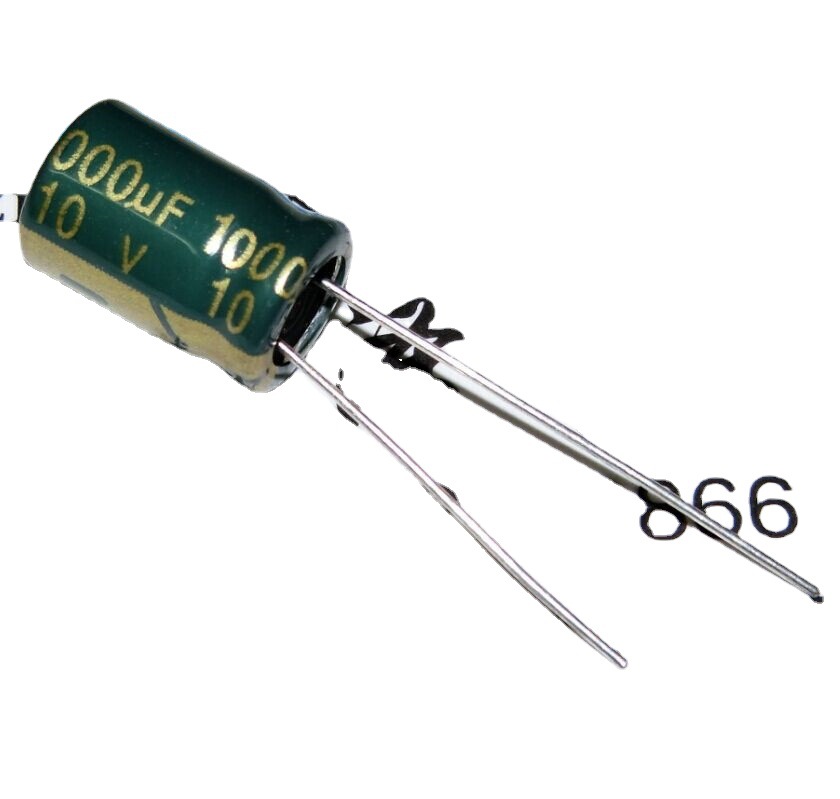 绿色直插电解电容 10V1000UF 高频低阻长寿命 8*12MM 一个也卖