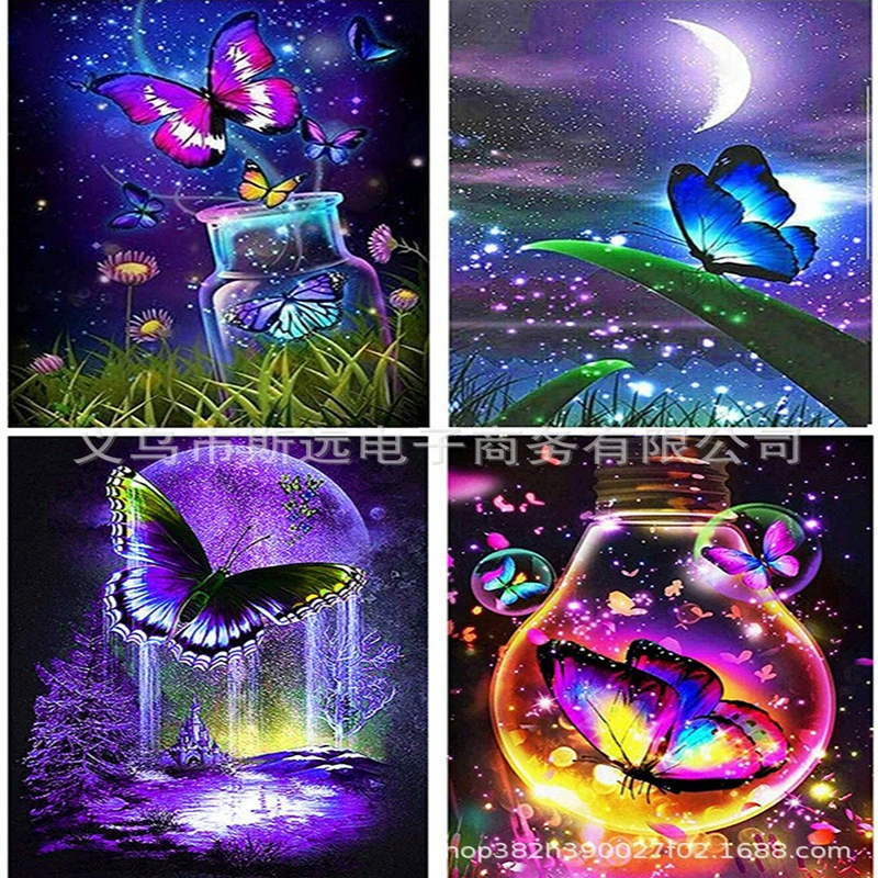 Cross -border 5D diamond painting full of diamonds, sunset Scenery beach living room living room living room decoration painting cross -stitch hanging painting manufacturers