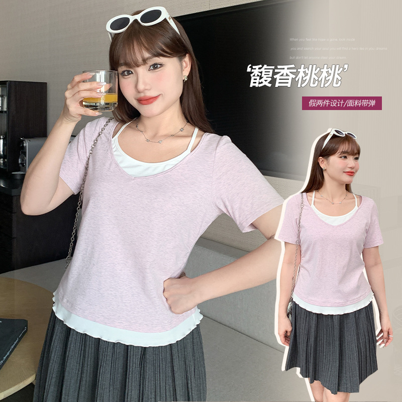 夏  XL-5XL 大きいサイズ トップス  夏  XL-5XL 大きいサイズ トップス