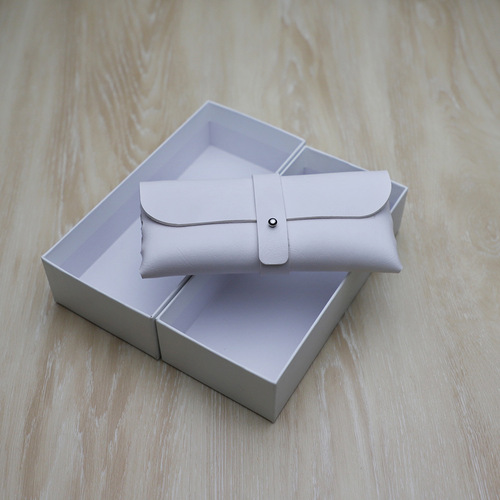 White Sunglasses Case Soft Case Fashion Leather Sunglasses Case Eyeglasses Case Set Sunglasses Case Manufacturer