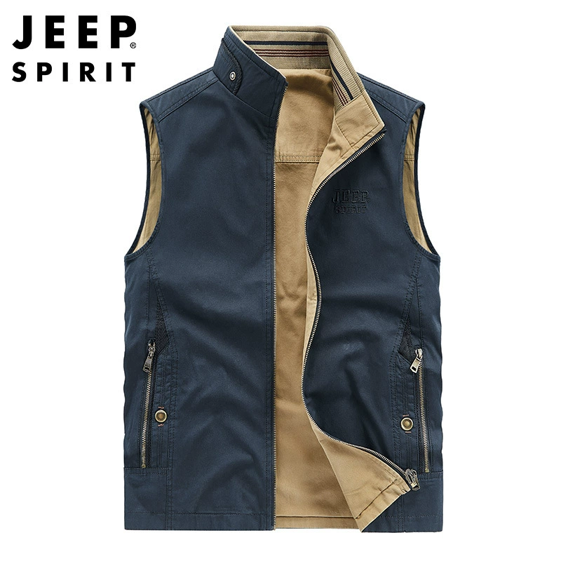 Двусторонний жилет JEEP SPIRIT для весны, для отдыха