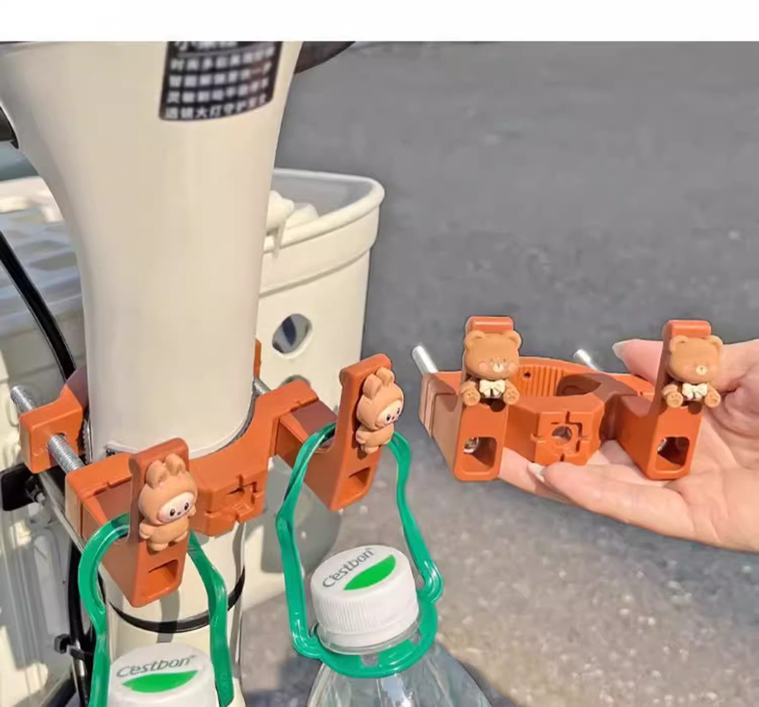 Universal Front-Mounted Electric Vehicle Hook for Hanging Objects, Suitable for Electric Bikes and Scooters, with Strong Load-Bearing Capacity