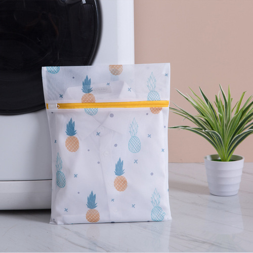 Cartoon pineapple print laundry bag machine washable special laundry bag underwear laundry bag anti-tangle laundry bag