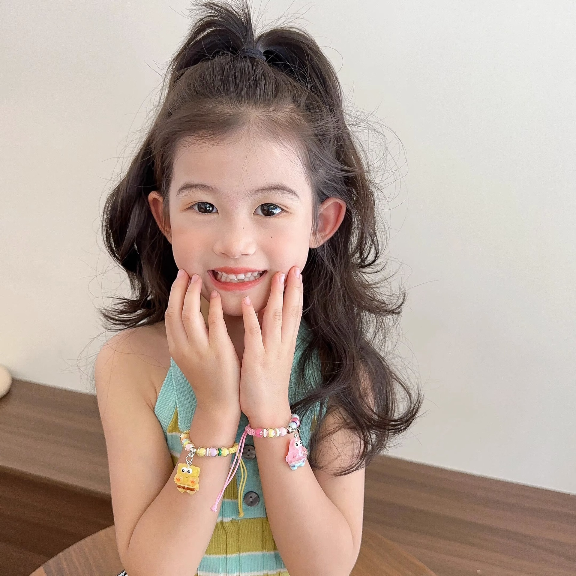 Niña dopamina esponja bebé pulsera Accesorios Niña con cuentas 2023 nuevo niño pulsera exquisita pulsera