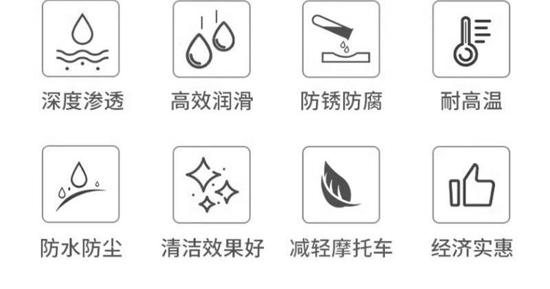 Metal lubricant, anti-rust screw cleaner, suitable for cleaning machinery, powerful for loosening and maintaining electric vehicles, and rust remover