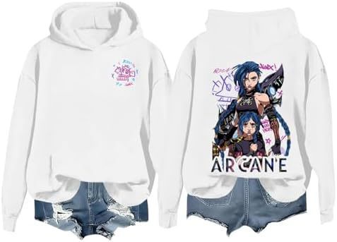 DLDXJQTPL Jinx Was Here Women Hoodie Jinx Arcane Figure