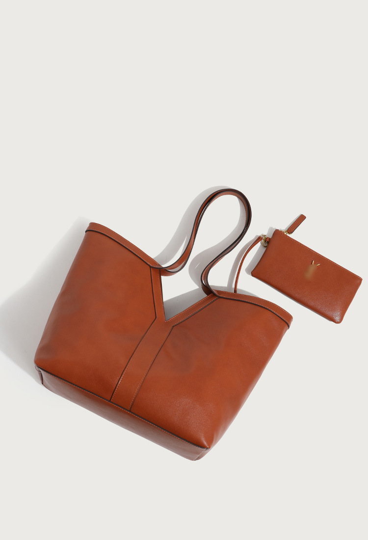 Borse da donna autunno e inverno pu nuova pelle conciata al vegetale grande capacità borsa tinta unita borsa tote borsa a tracolla borsa per mamma e bambino borsa femminile_voghion.com