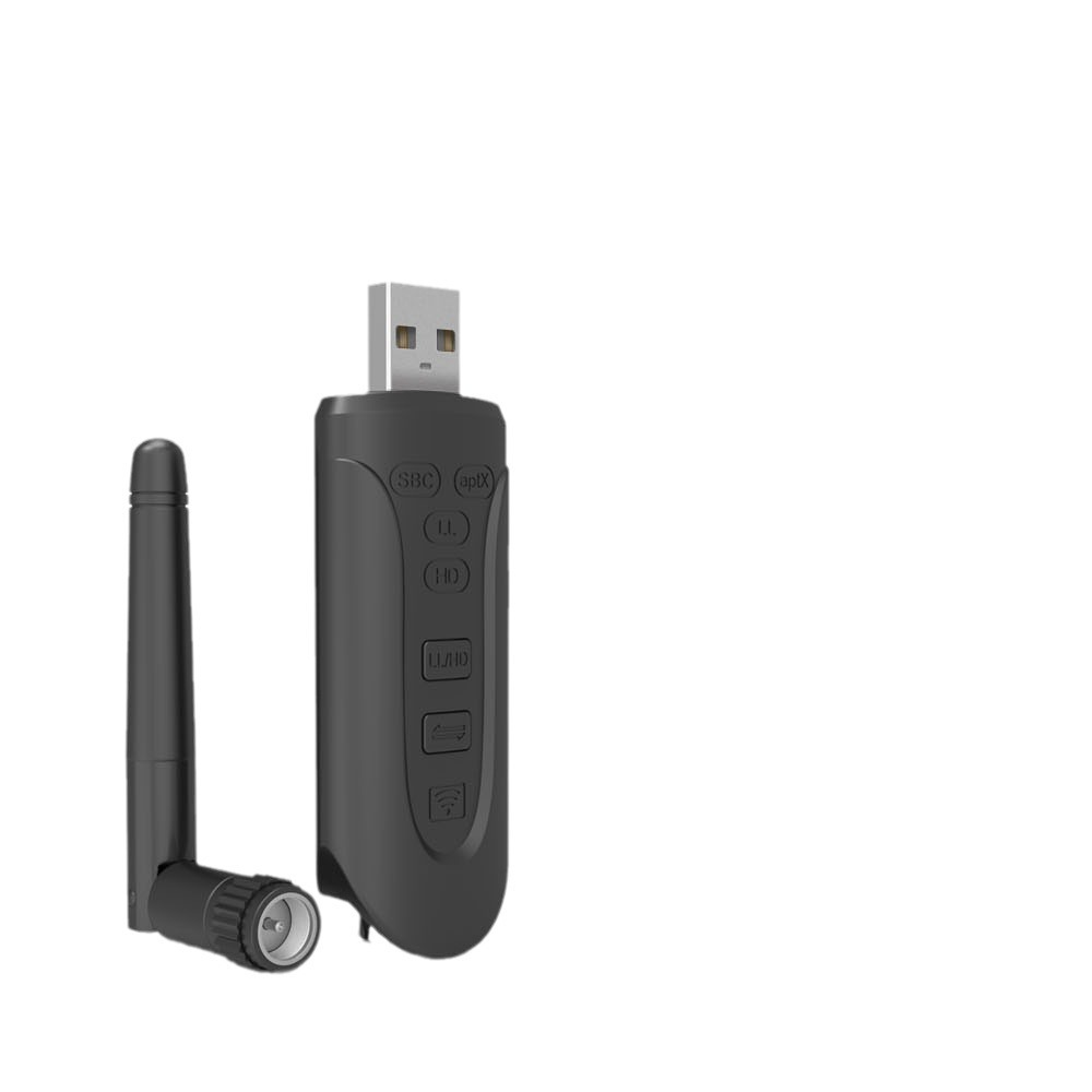 2022 nuevo Bluetooth 5,3 transmisor Qualcomm chip aptx HD soporte call back ordenador uno a dos