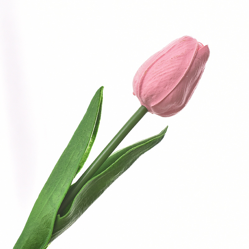 Tulip Artificial Flower with Hand-Feeling Moisture Maintenance, Living Room Flower Arrangement Vase, Decorative Flower Bouquet for Wedding Photography, Hand-Held Flower Arrangement