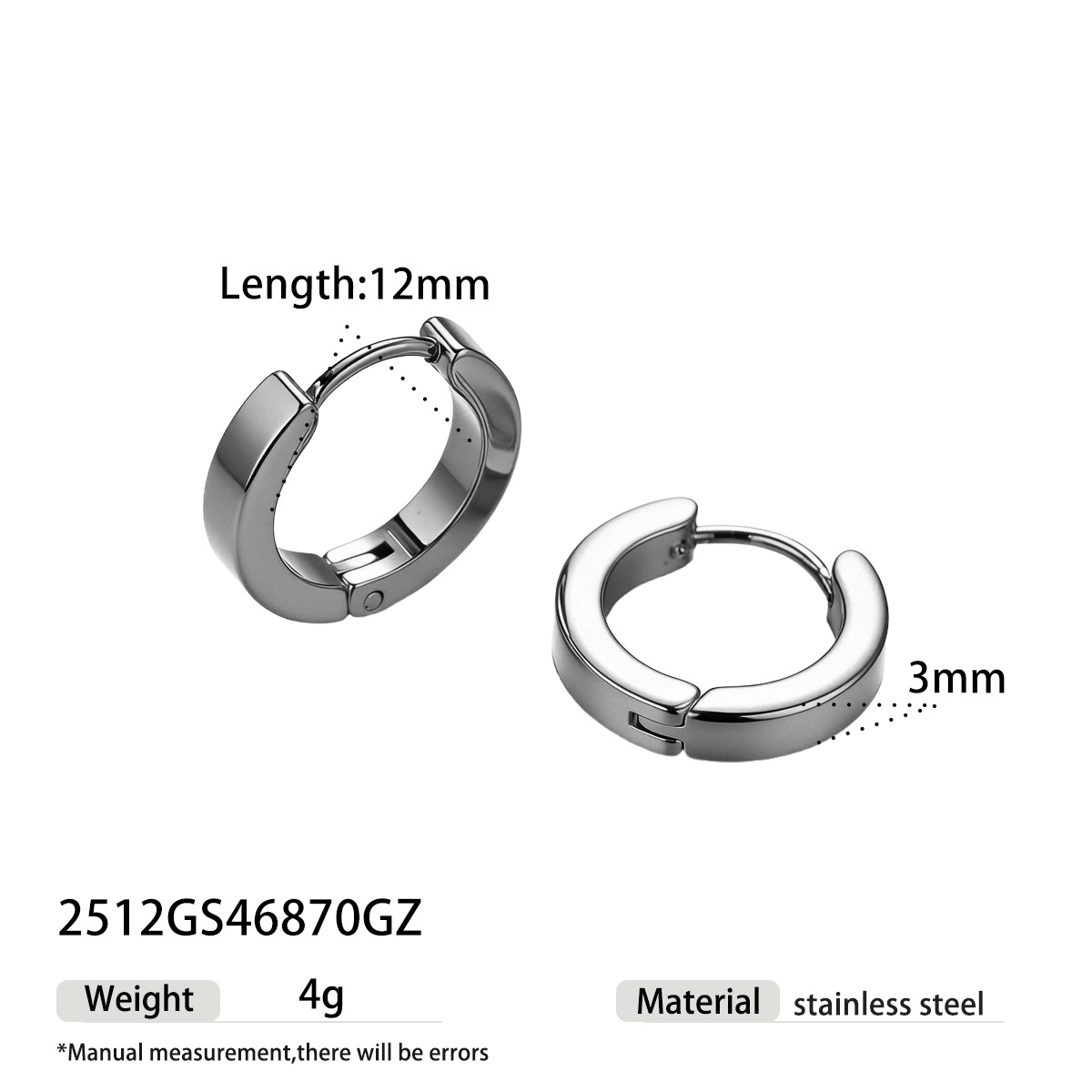 TENA Europa y los Estados Unidos venta caliente aretes redondos de acero inoxidable ligero lujo de alto nivel anillo sensorial geometría joyería pendiente transfronteriza