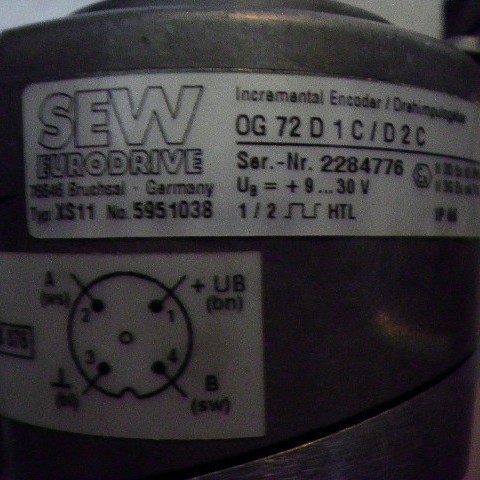 XS11货号5951038全新原装SEW编码器0G72D1C/D2C现货OG 72 D1C/D2C