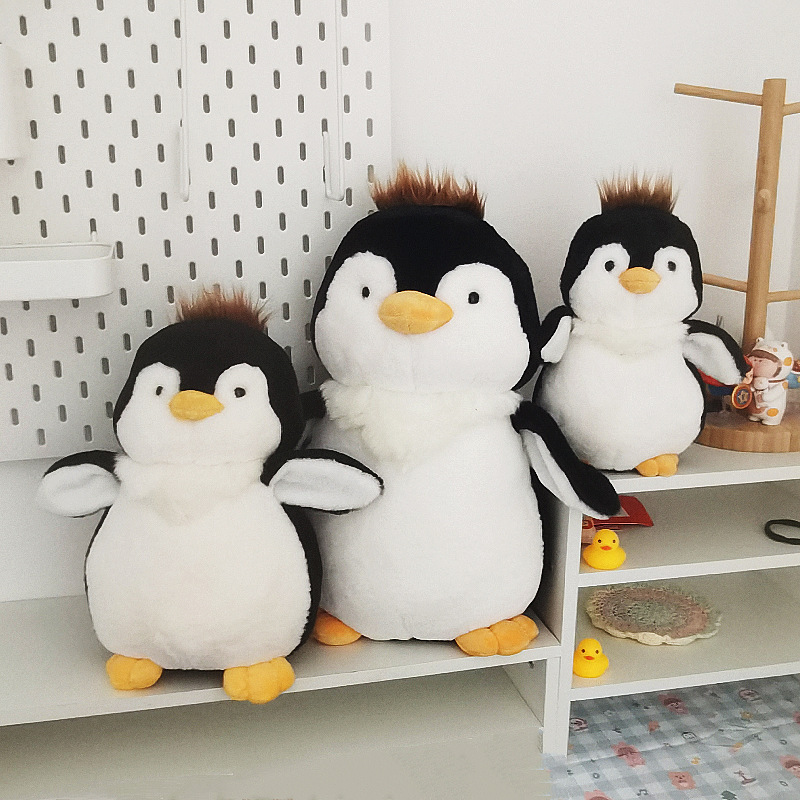 Linda muñeca de pingüino animal marino juguete de peluche para niños muñeca de ragdoll almohada de pingüino emperador transfronterizo al por mayor