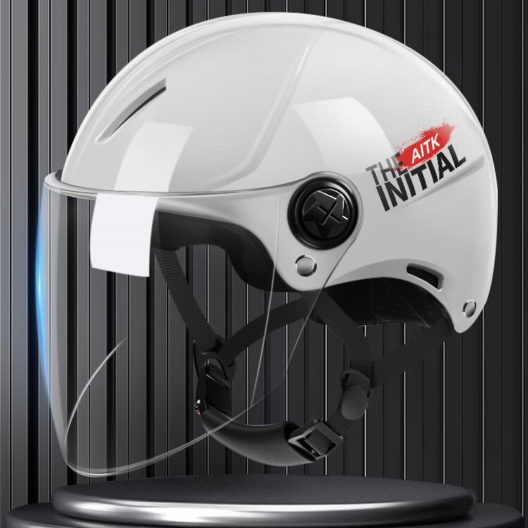 3C Certified Mustang-Style Motorcycle Large Helmet, New National Standard, Unisex Electric Vehicle Summer Safety Helmet