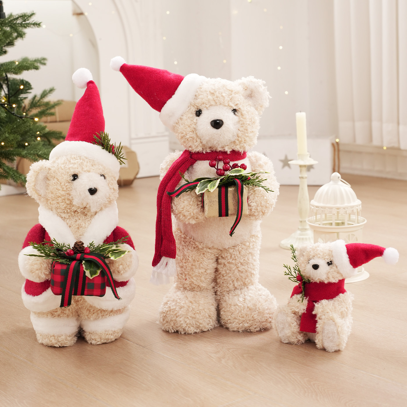 Nuevo bufandas de Navidad Teddy Teddy