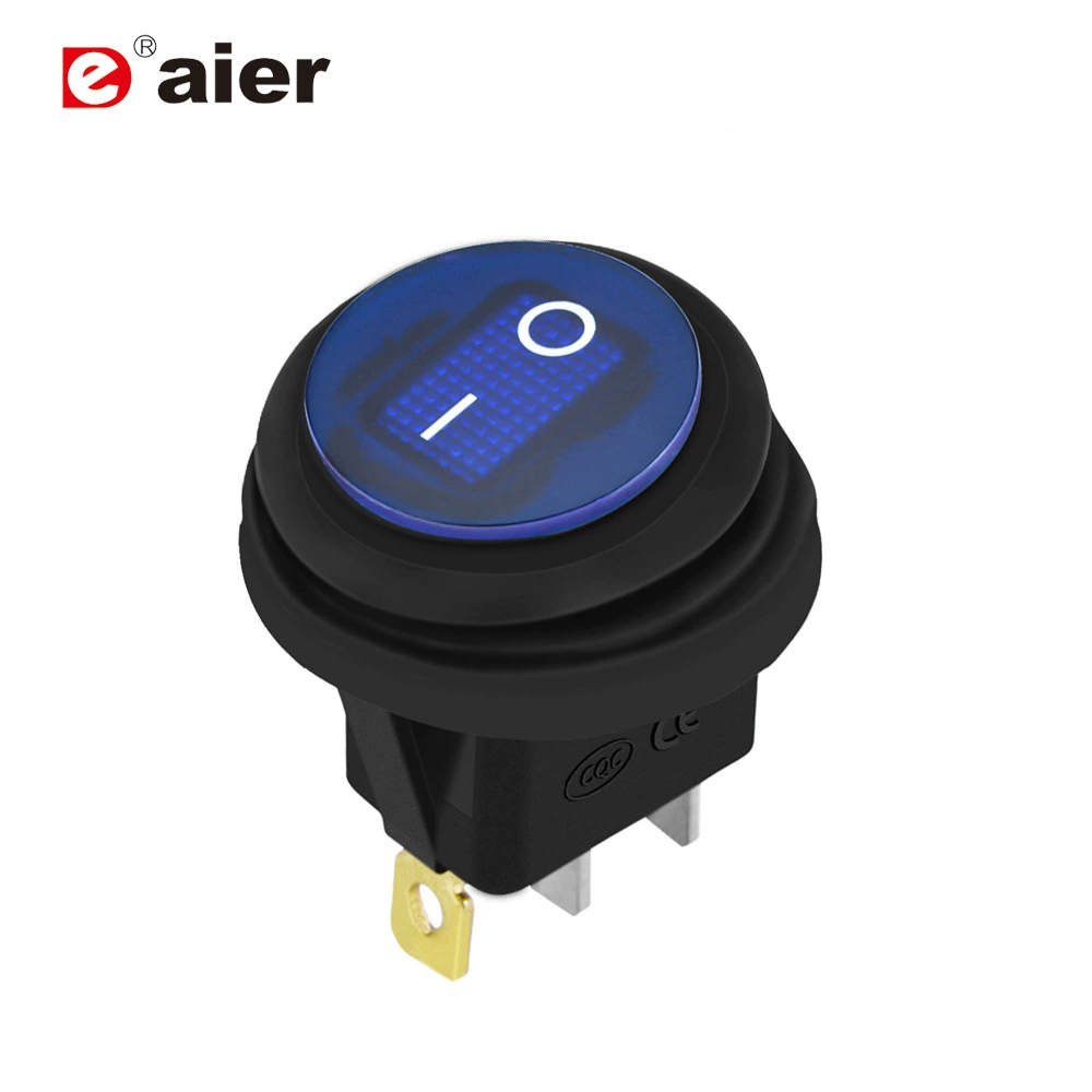 KCD1-8-101NW водонепроницаемый переключатель лодки с легким водонепроницаемым переключателем типа лодки IP65 Водонепроницаемый круглый переключатель